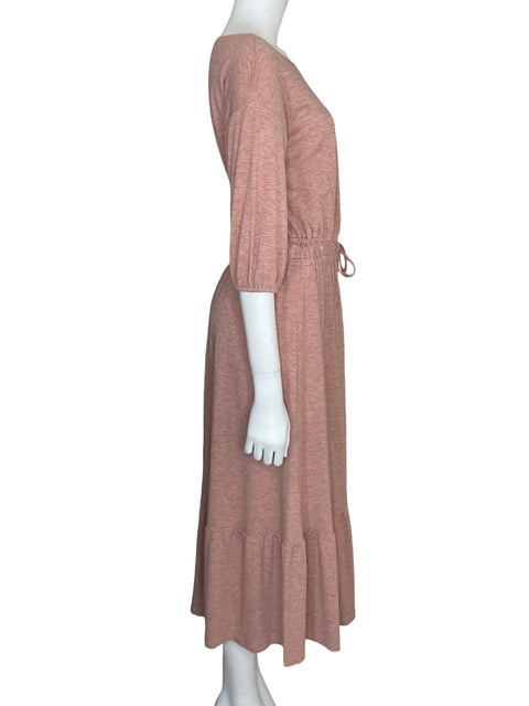 Vestido Ann Taylor Maxi Vuelos Rosado - Talla XS