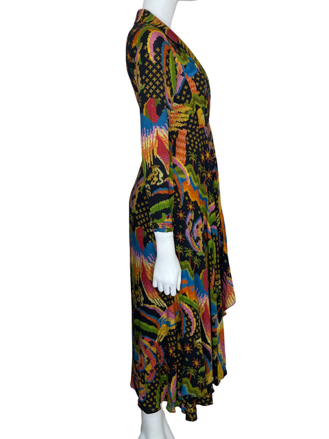 Vestido FarmRio Estampado Guacamaya Negro - Talla XS