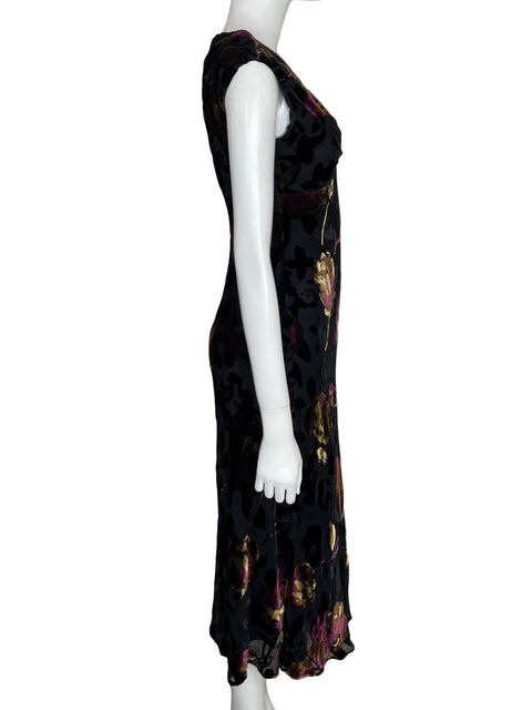 Vestido Jones New York Estampado Floral Negro - Talla 4