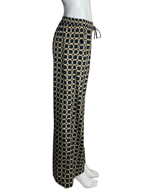 Pantalón Michael Kors Estampado Wide-leg Beige - Talla 6