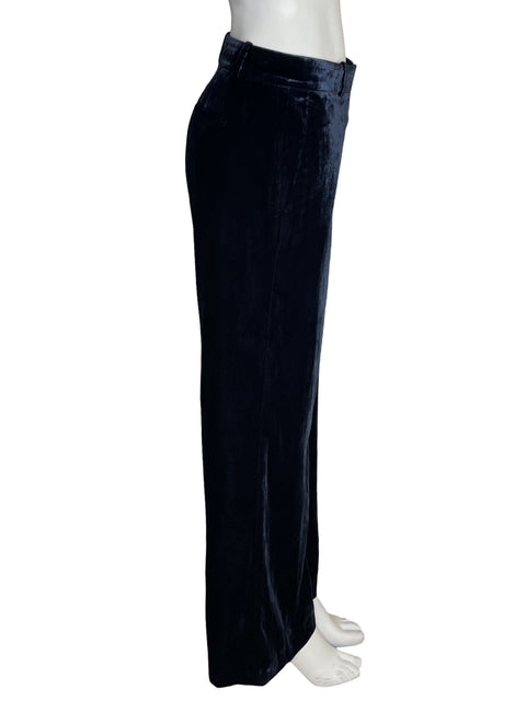 Pantalón Ann Taylor Wide-leg Terciopelo Azul - Talla 4