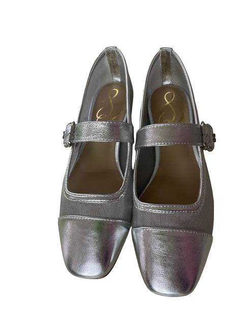 Zapato Sam Edelman Bailarina Transparente Bajas Gris - Talla 5.5