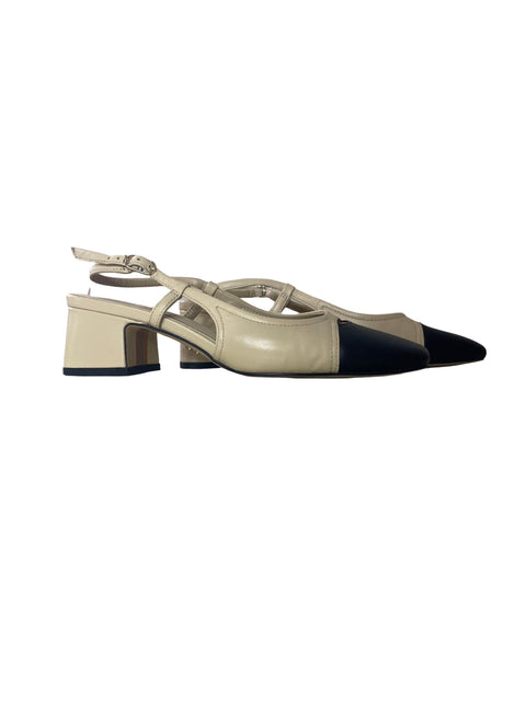 Zapato Sam Edelman Punta cerrada Tacón cuadrado Black/white Blanco - Talla 5
