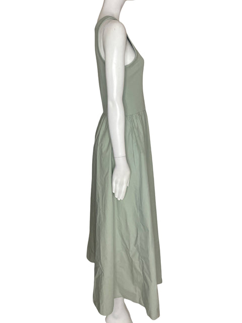 Vestido Cos Maxi Ajustado Corte a Verde - Talla S