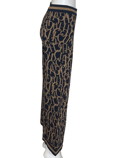 Pantalón Carolina Herrera Recto Animal print Legins Negro - Talla XS