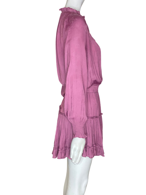 Vestido Skylar+madison Abullonado Mini Ruchas Rosado - Talla S
