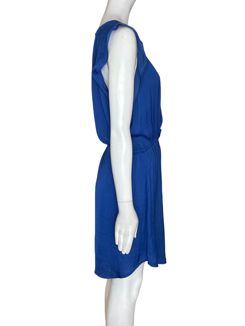Vestido Vince Camuto Ruchas Ajustado cintura Suelto Azul - Talla S