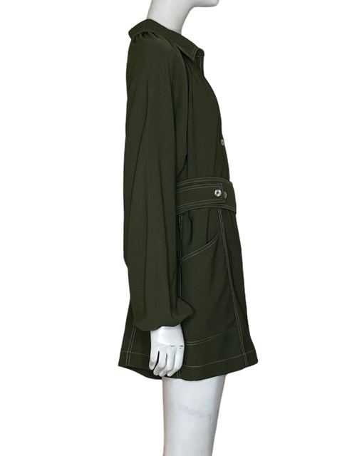 Romper C/meo Collective Cinturón Liso Verde - Talla M
