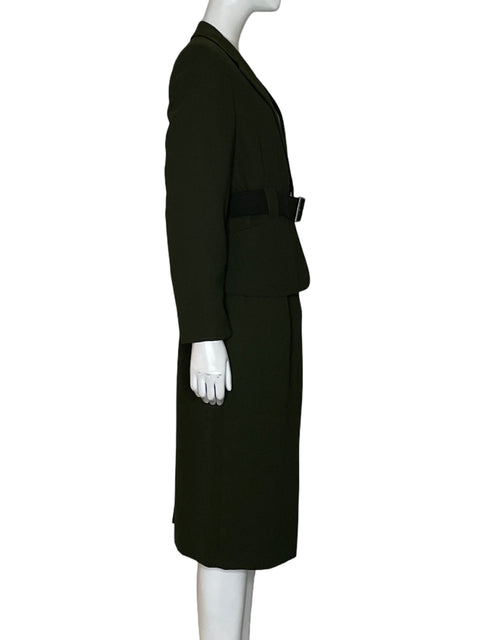 Set Calvin Klein Blazer Liso Verde - Talla 8