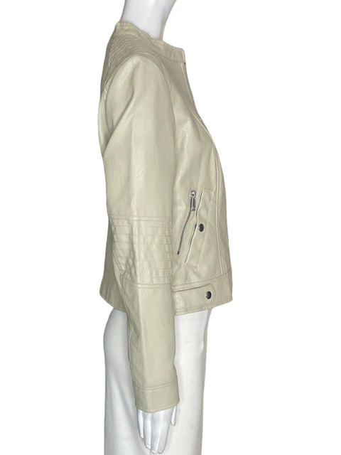 Chaqueta Vero Moda Zipper Bolsillo Manga larga Beige - Talla M