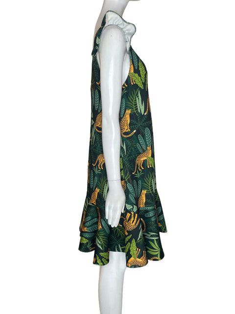 Vestido Michelle Forero Ruchas Sin mangas Verde - Talla L