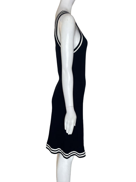 Vestido Alo de Algodón Sin mangas Texturizado Negro - Talla L