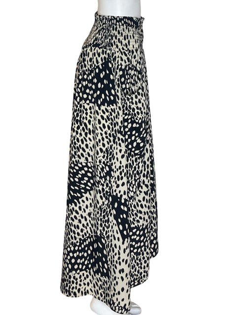 Falda Dkny Jeans Animal print Maxi Blanco - Talla M