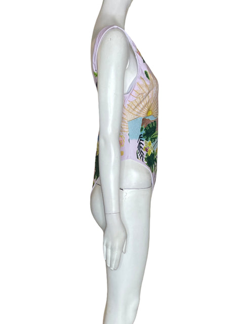 Blusa Tesoro Tps Enterizo Estampado Blanco - Talla L