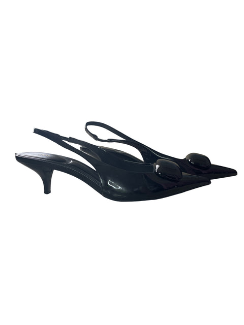 Zapato Zara Tacón bajo Punta cerrada Negro - Talla 36