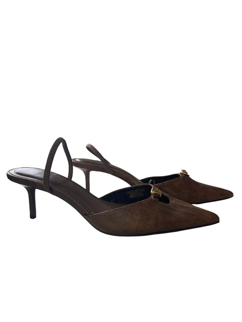 Zapato Zara Punta cerrada Destalonado Marrón - Talla 37