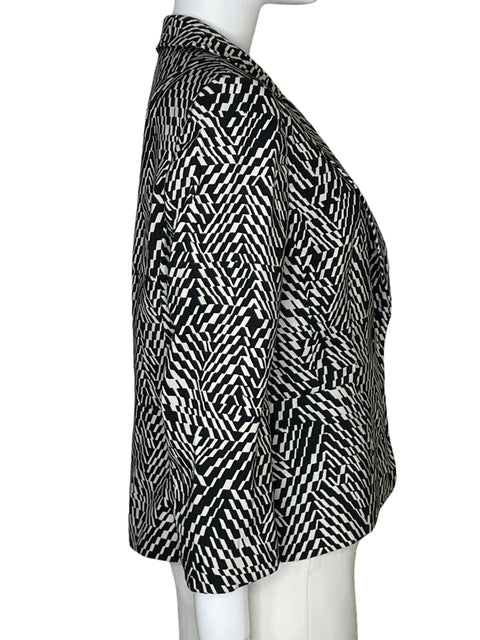 Blazer Kasper Estampado Negro - Talla 10
