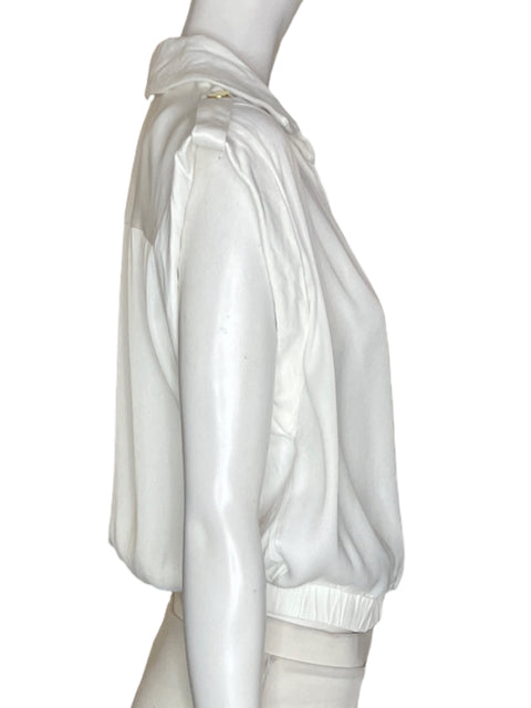 Blusa Studio F de Viscosa Sin mangas Cruzado Blanco - Talla M