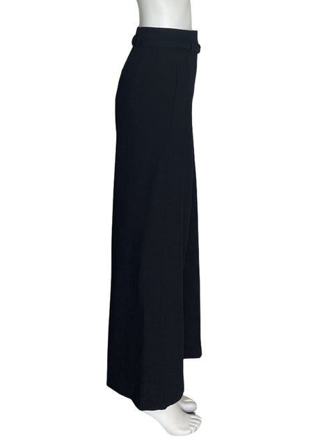 Pantalón Ann Taylor Recto Palazo Negro - Talla 10