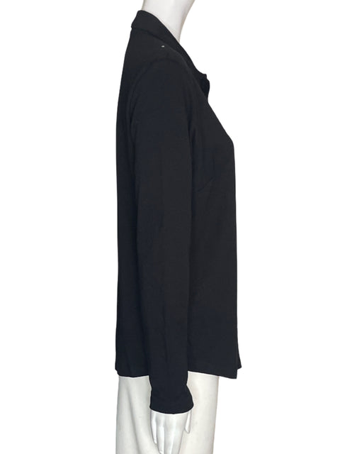 Camisa Isaac Mizrahi Manga larga Negro - Talla XS