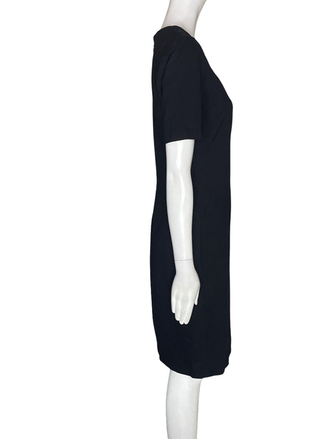 Vestido Tahari Liso Manga corta Negro - Talla S