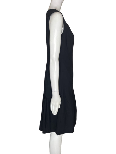 Vestido Ann Taylor Sin mangas Cuello v Negro - Talla 4