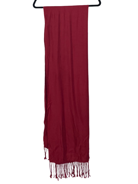 Bufanda Tesoro Tps Liso Flecos Rojo - Talla U