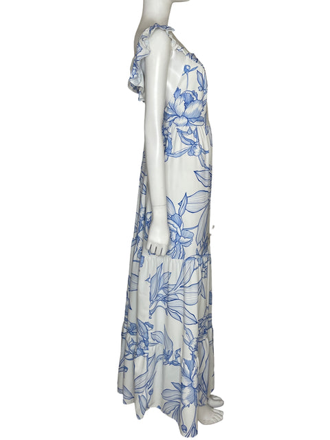 Vestido Lolikerias Estampado Maxi Azul - Talla M
