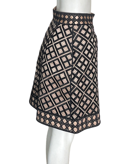 Falda Temperley Midi Cuadros Negro - Talla 8