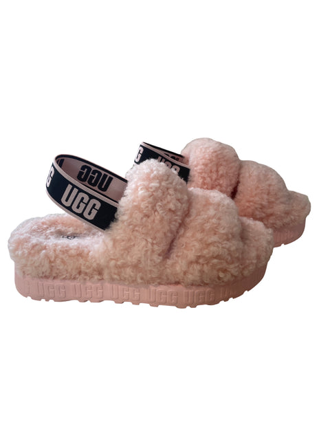 Sandalia Ugg Esponjado Plataforma Rosado - Talla 7.5