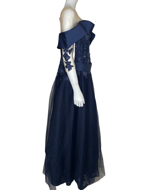 Vestido De Fiesta Tesoro Tps Encaje floral Azul - Talla L