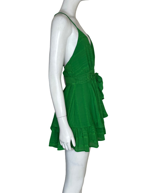 Romper Via Vai Cuello v Vuelos Verde - Talla M