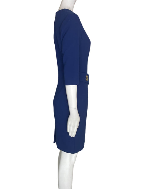 Vestido Caroline Biss Midi Fajon Azul - Talla 34
