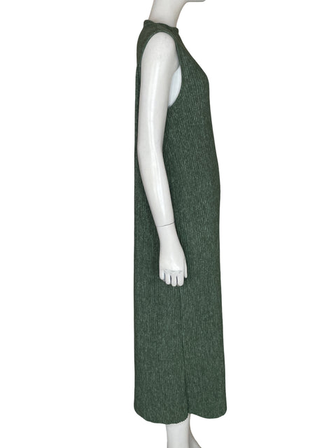 Vestido Zara Maxi Recto Verde - Talla S