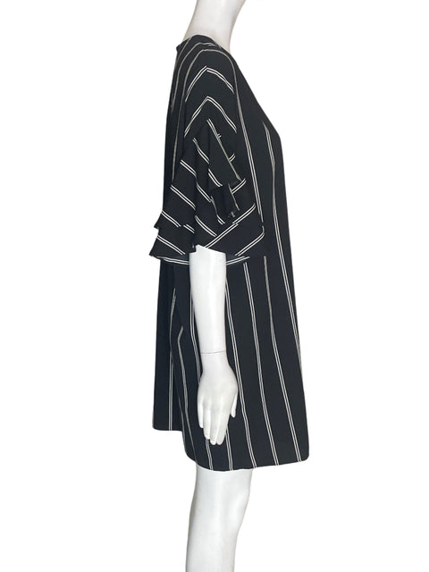 Vestido Sugar+lips Ruchas Rayas Negro - Talla S