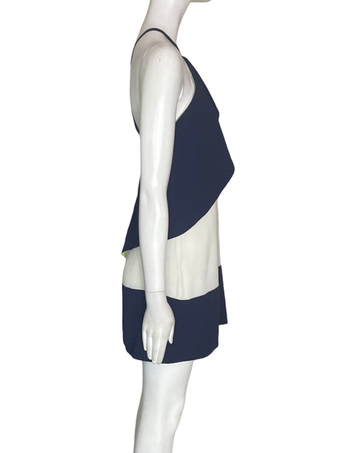 Vestido Elliatt Tiras Asimétrico Azul - Talla S