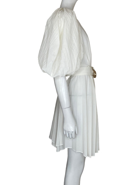 Vestido Acler Mangas abullonadas Blanco - Talla L