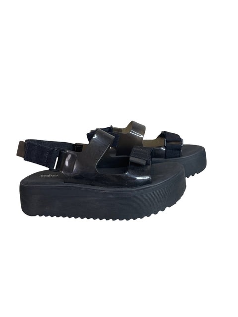 Zapato Melissa Plataforma Destalonado Negro - Talla 39
