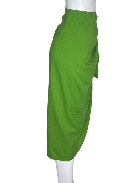 Falda Tesoro Tps Cruzada Midi Verde - Talla S