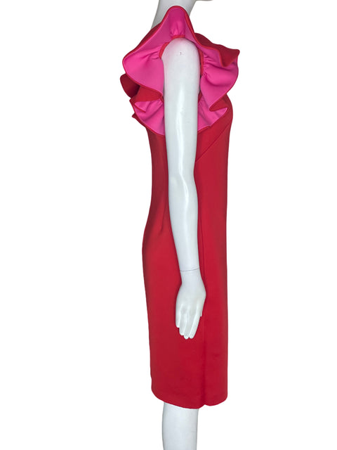 Vestido Eliza J Ruchas Ajustado Rojo - Talla 6