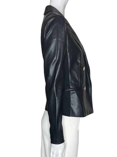 Chaqueta Michael Kors Cuerina Manga larga Negro - Talla XXS