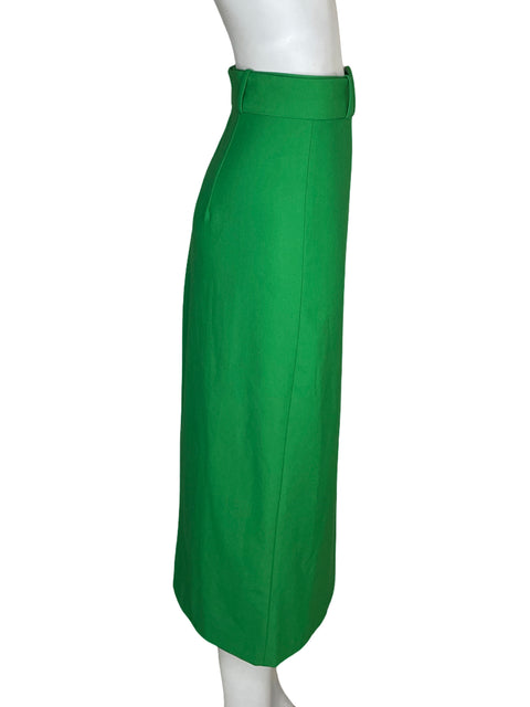 Falda Zara Midi Verde - Talla L