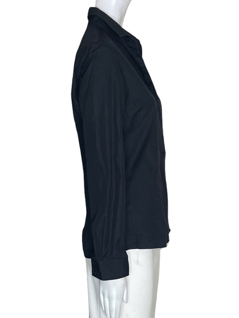 Camisa Alain Figaret Botones Liso Negro - Talla S