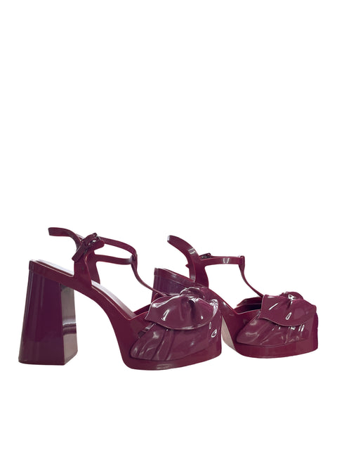 Tacón Melissa Party heel tie Morado - Talla 8