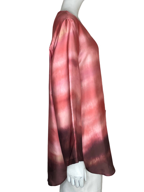 Blusa Zara Cuello v Tie-dye Rosado - Talla L