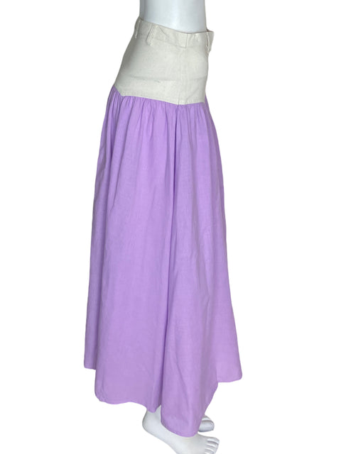 Falda Sunset The Journey Corte a Suelta Morado - Talla M