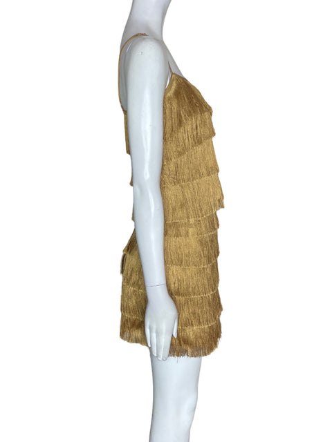 Conjunto Do+be Falda/blusa Flecos Marrón - Talla S