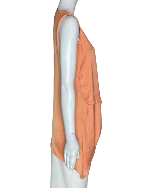 Blusa Bcbg Asimétrico Sin mangas Naranja - Talla XXS