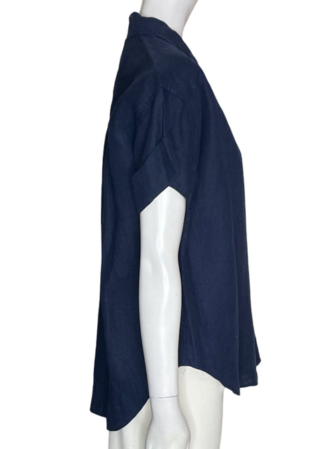 Camisa J.crew Manga corta Botones Azul - Talla XS