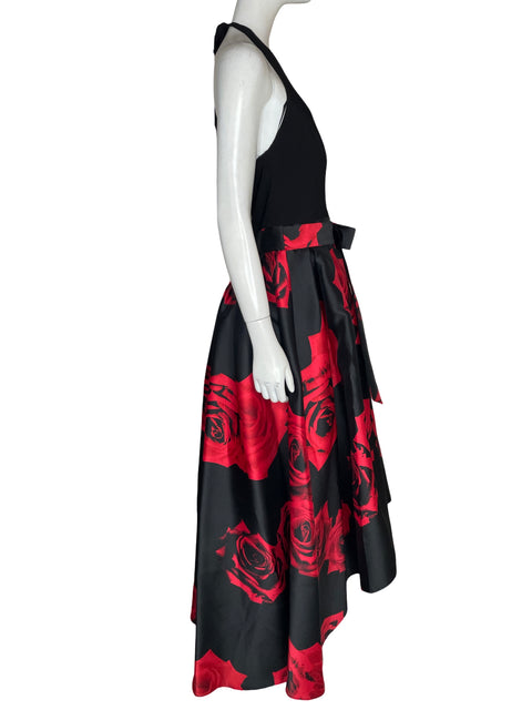 Vestido De Fiesta Ignite Evening Estampado Floral Rojo - Talla 8